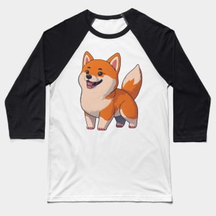 Akita Dog Funny Baseball T-Shirt